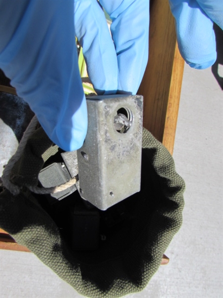 4-DRAWER WOODEN BOX, LEAD SOLDIER MOLDS AND OTHER CONTENTS