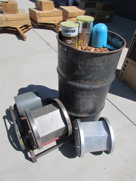 HEAVY DUTY VINTAGE LORTONE TUMBLER W/EXTRA CANISTER & TUMBLING MEDIA (WALNUT SHELLS)