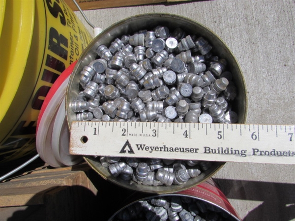 CAST BULLETS FOR RELOADING, WOODEN SORTING TRAYS &TUMBLING MEDIA