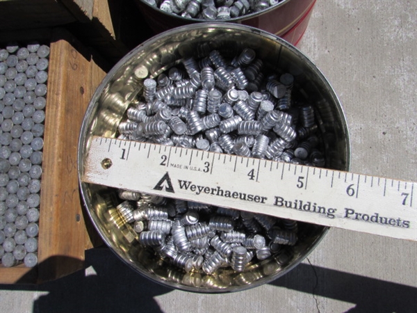 CAST BULLETS FOR RELOADING, WOODEN SORTING TRAYS &TUMBLING MEDIA