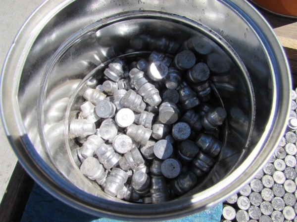 CAST BULLETS FOR RELOADING, WOODEN SORTING TRAYS &TUMBLING MEDIA