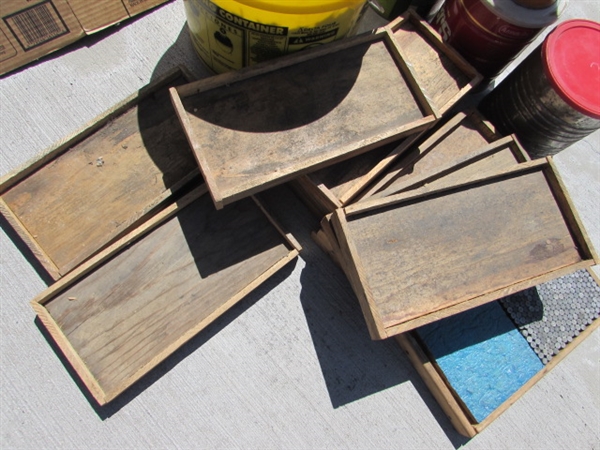 CAST BULLETS FOR RELOADING, WOODEN SORTING TRAYS &TUMBLING MEDIA