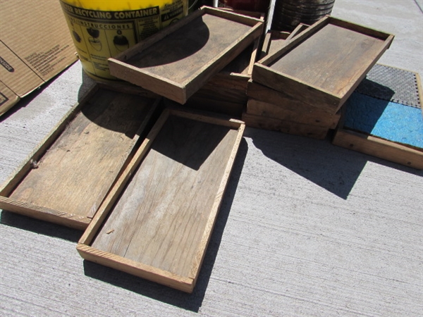 CAST BULLETS FOR RELOADING, WOODEN SORTING TRAYS &TUMBLING MEDIA