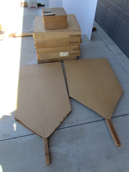 ASSORTED TARGETS & BACKER BOARDS FOR THE TARGETS