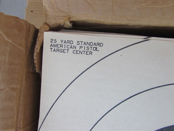 ASSORTED TARGETS & BACKER BOARDS FOR THE TARGETS