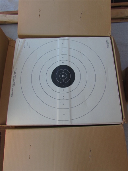 ASSORTED TARGETS & BACKER BOARDS FOR THE TARGETS