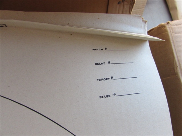 ASSORTED TARGETS & BACKER BOARDS FOR THE TARGETS