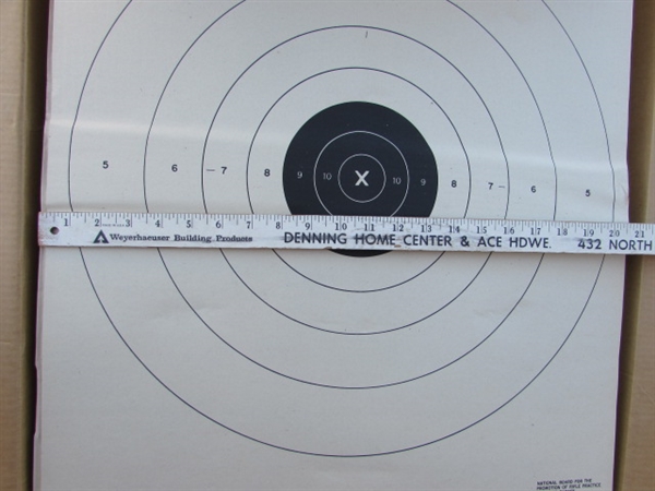 ASSORTED TARGETS & BACKER BOARDS FOR THE TARGETS