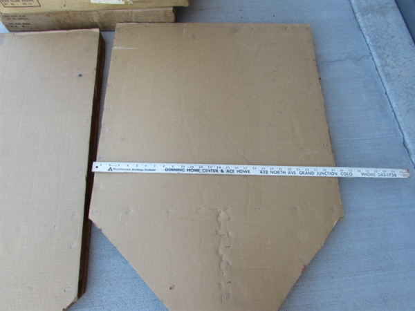 ASSORTED TARGETS & BACKER BOARDS FOR THE TARGETS