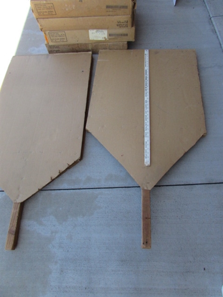 ASSORTED TARGETS & BACKER BOARDS FOR THE TARGETS