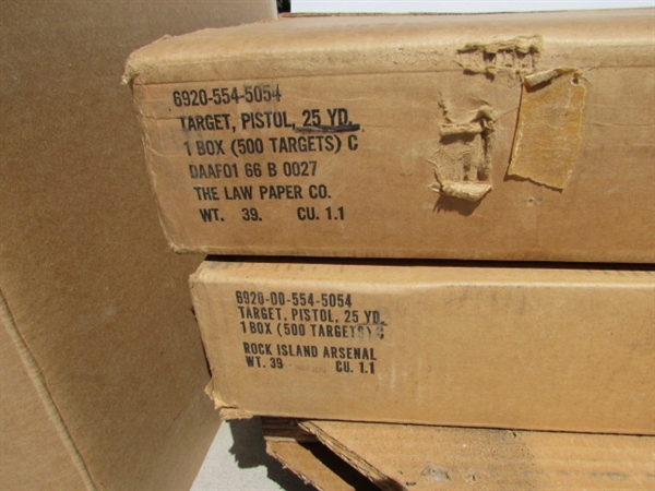 ASSORTED TARGETS & BACKER BOARDS FOR THE TARGETS LOT#2