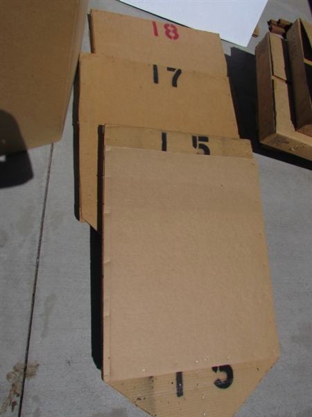 ASSORTED TARGETS & BACKER BOARDS FOR THE TARGETS LOT#2