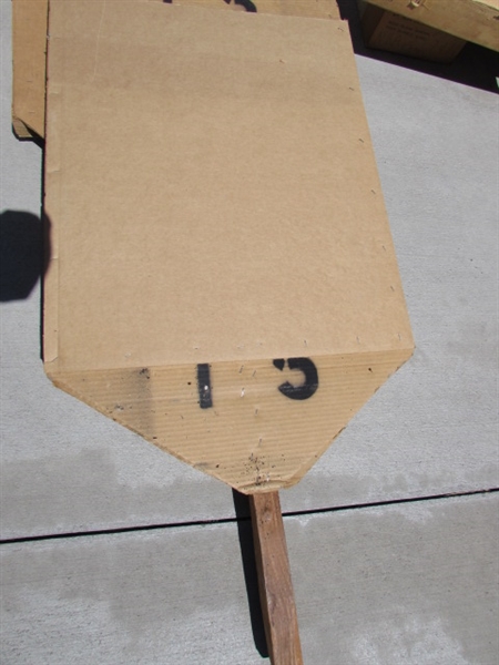 ASSORTED TARGETS & BACKER BOARDS FOR THE TARGETS LOT#2