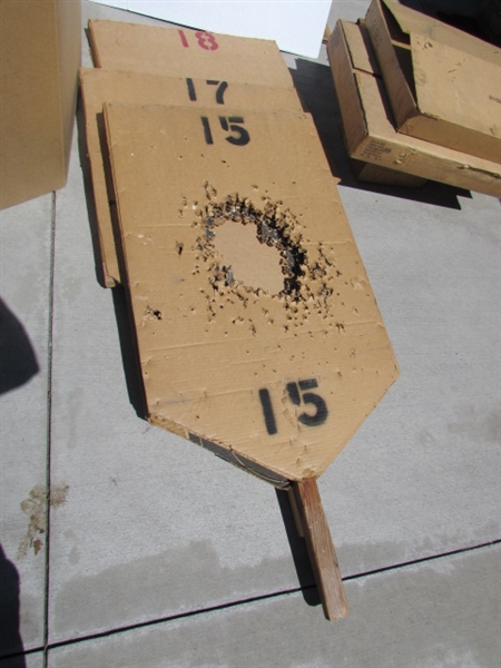 ASSORTED TARGETS & BACKER BOARDS FOR THE TARGETS LOT#2