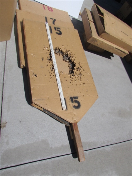 ASSORTED TARGETS & BACKER BOARDS FOR THE TARGETS LOT#2