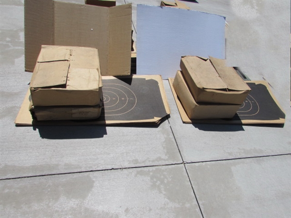 ASSORTED CARDBOARD & PAPER TARGETS