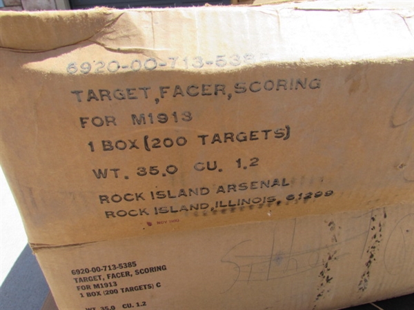 ASSORTED CARDBOARD & PAPER TARGETS
