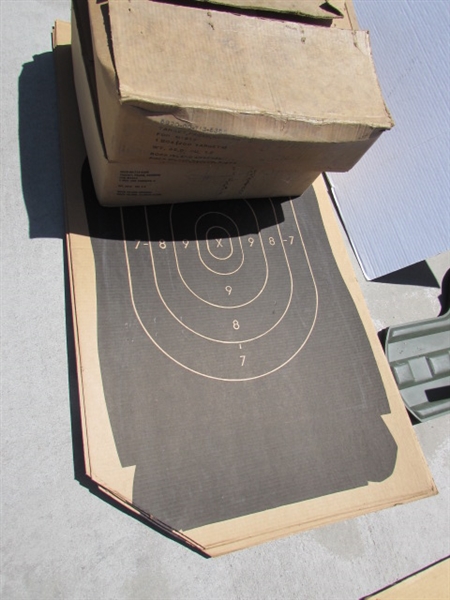 ASSORTED CARDBOARD & PAPER TARGETS