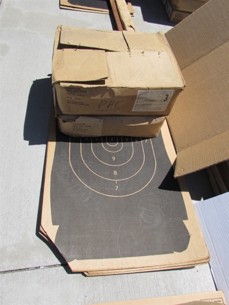 ASSORTED CARDBOARD & PAPER TARGETS