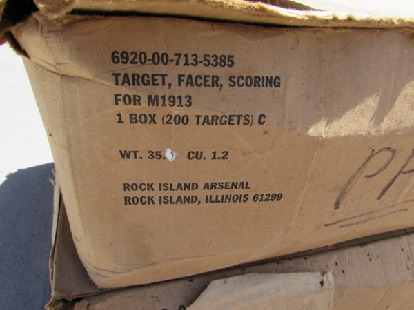 ASSORTED CARDBOARD & PAPER TARGETS