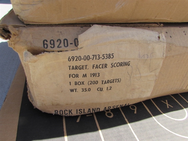 ASSORTED CARDBOARD & PAPER TARGETS