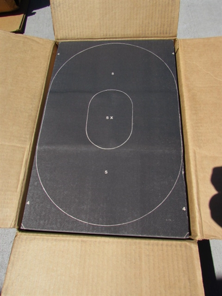 CARDBOARD & PAPER TARGETS & TARGET STAND (UNASSEMBLED)