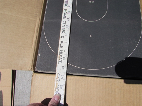 CARDBOARD & PAPER TARGETS & TARGET STAND (UNASSEMBLED)