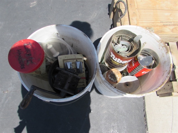 2 5-GALLON BUCKETS OF ASST HARDWARE