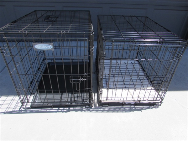 2 WIRE DOG/ANIMAL CRATES
