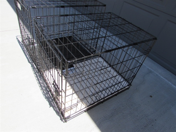 2 WIRE DOG/ANIMAL CRATES