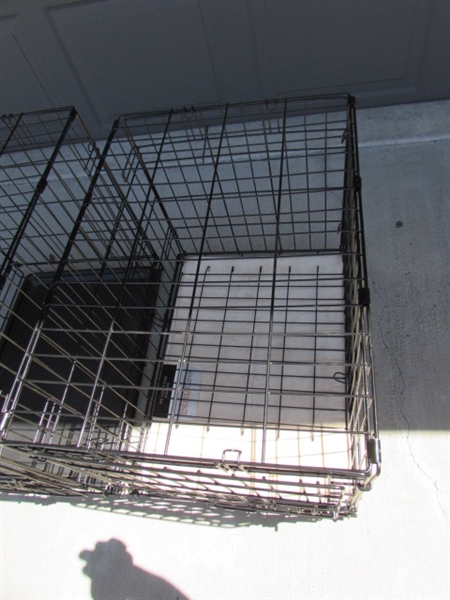 2 WIRE DOG/ANIMAL CRATES