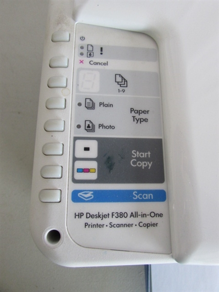 HP DESKJET F380 ALL-N-ONE COPIER, SCANNER, PRINTER