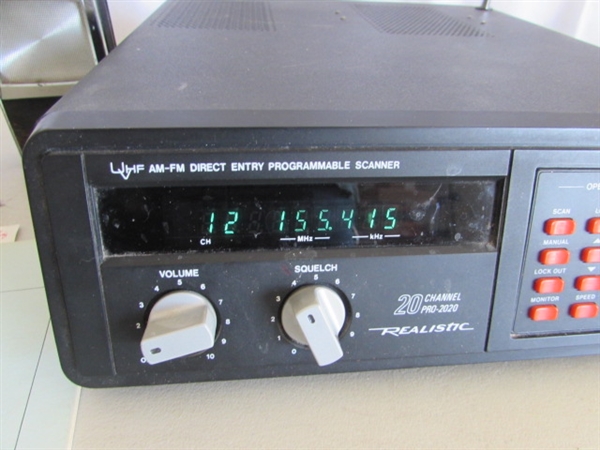 UHF/VHF AM-FM PROGRAMMABLE SCANNER W/ANTENNA & JADE TRANSCEIVERS