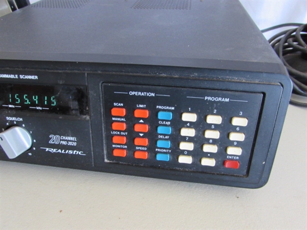 UHF/VHF AM-FM PROGRAMMABLE SCANNER W/ANTENNA & JADE TRANSCEIVERS