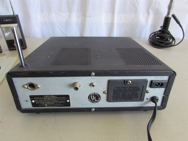 UHF/VHF AM-FM PROGRAMMABLE SCANNER W/ANTENNA & JADE TRANSCEIVERS
