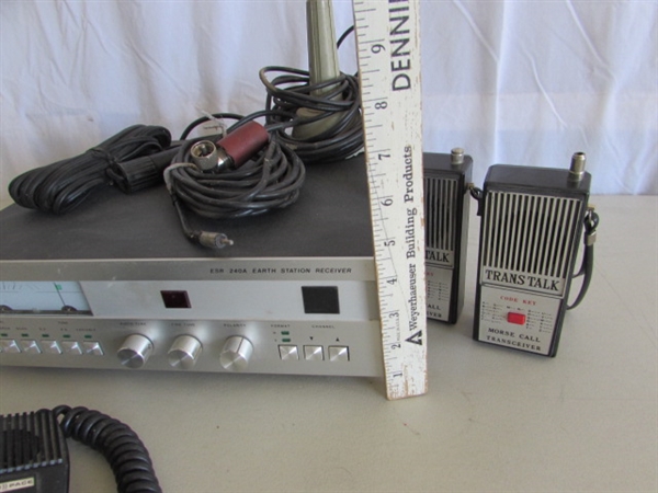 EARTH STATION RECEIVER & MORSE CALL TRANSCEIVERS