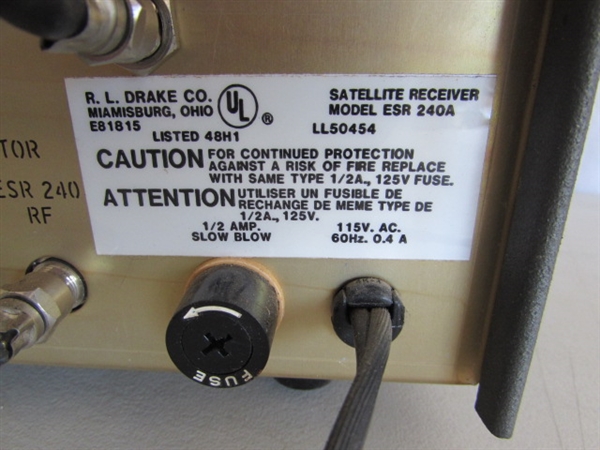 EARTH STATION RECEIVER & MORSE CALL TRANSCEIVERS