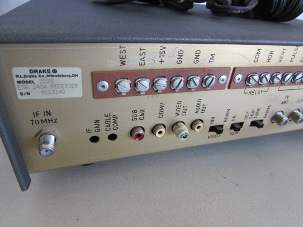 EARTH STATION RECEIVER & MORSE CALL TRANSCEIVERS