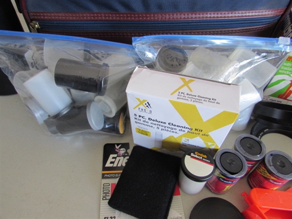 35mm SEARS CAMERA W/EXTRA LENSES, FILM & MORE