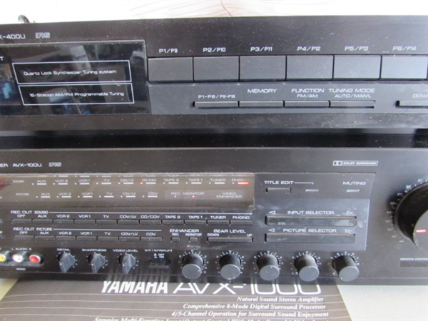 YAMAHA AM/FM STEREO TUNER & AMPLIFIER