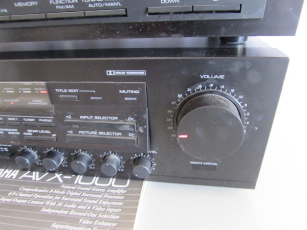 YAMAHA AM/FM STEREO TUNER & AMPLIFIER