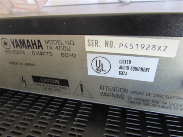 YAMAHA AM/FM STEREO TUNER & AMPLIFIER