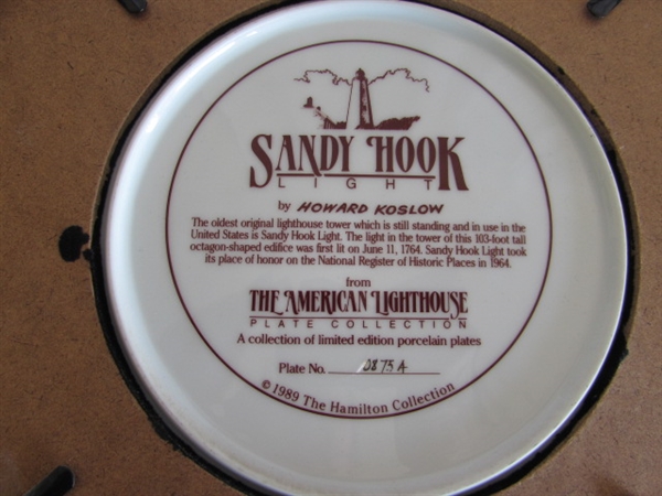5 FRAMED LIGHTHOUSE COLLECTOR PLATES