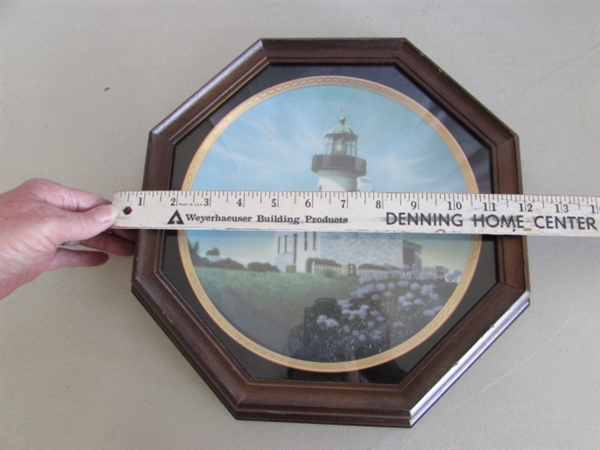 5 FRAMED LIGHTHOUSE COLLECTOR PLATES