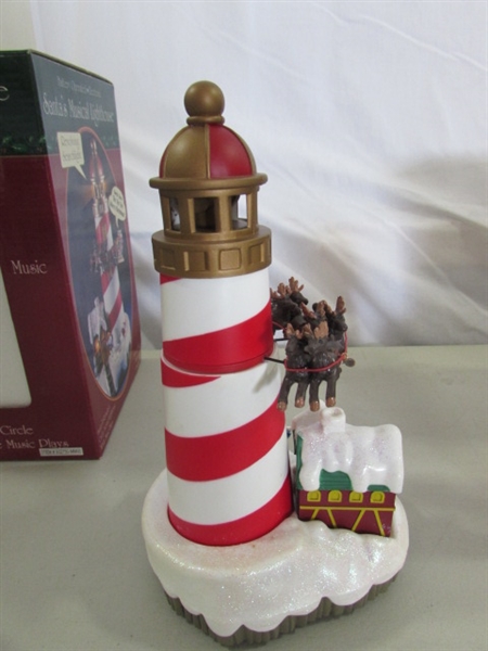 CHRISTMAS LIGHTHOUSE DECOR & MORE