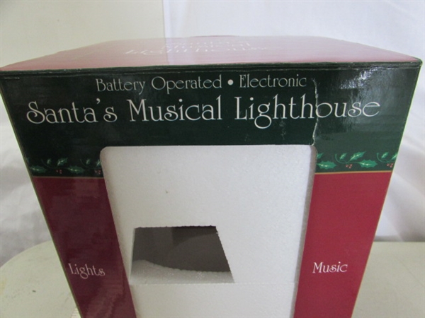 CHRISTMAS LIGHTHOUSE DECOR & MORE