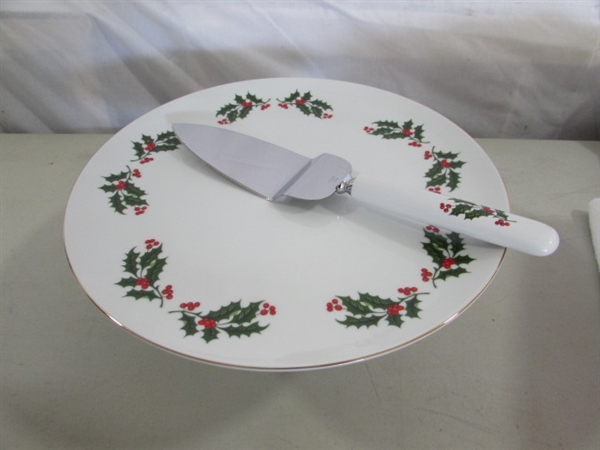 CHRISTMAS DECOR, TOWELS & DISHES