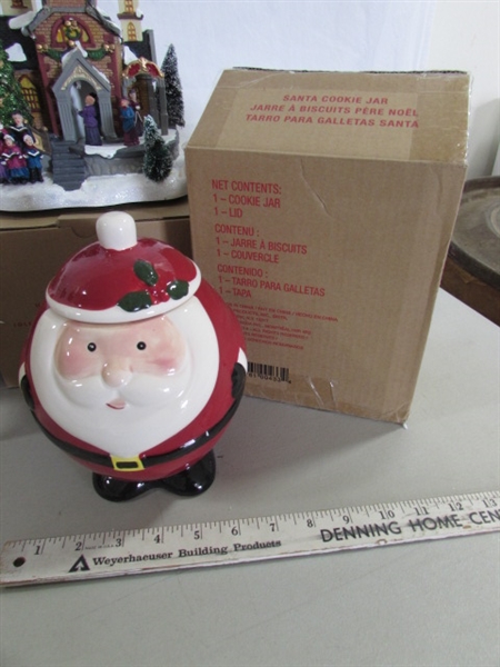 AVON ANIMATED CHRISTMAS DECOR, COOKIE JAR & TIMER