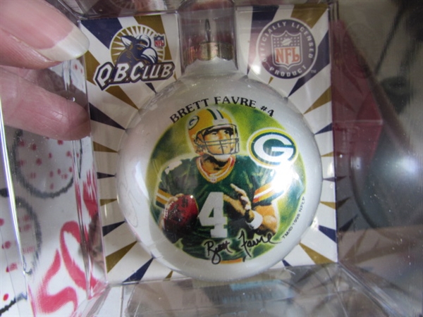 DOLPHINS & PACKERS CHRISTMAS ORNAMENTS