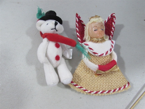 24 VINTAGE 3-PC CERAMIC CHRISTMAS TREE & VOTIVE HOLDER